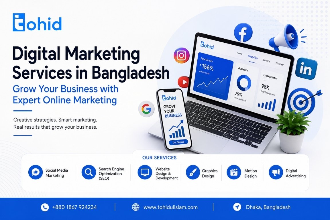 digital marketing services bangladesh social media seo website design